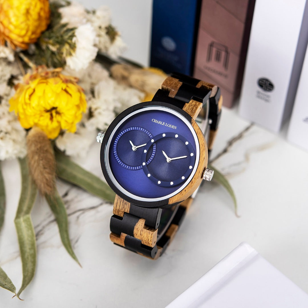 Reloj Madera Edición Limitada Azul | Unisex