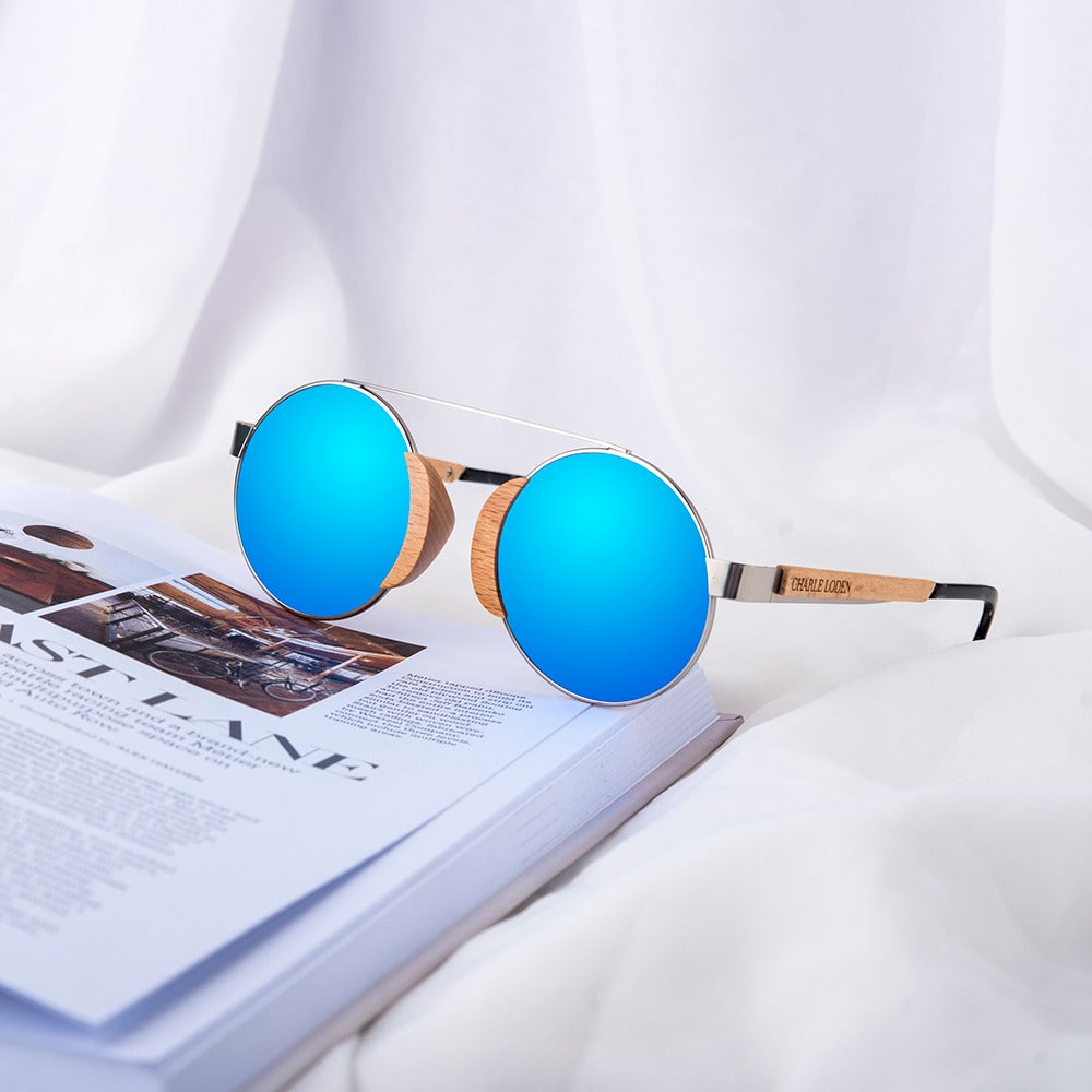 BLUE AIR | Gafas de Sol Madera y A.Inox.100% POLARIZADAS (G-0004) - CHARLE LODEN